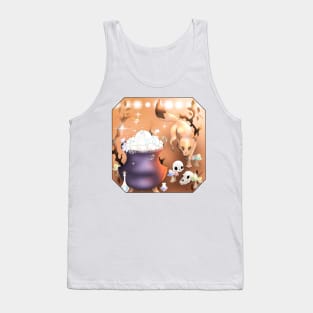 Fox and cauldron Tank Top